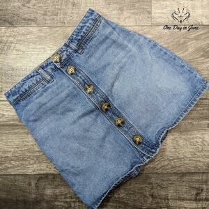 Harper Heritage Button Front Denim Skirt Size S